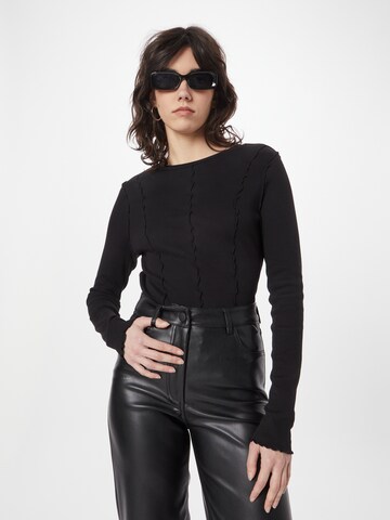 QS Shirt in Schwarz: Vorderseite