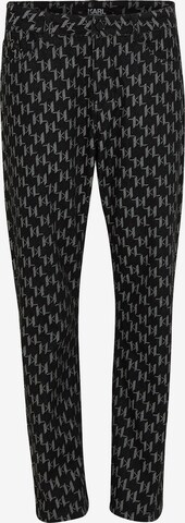 Karl Lagerfeld Regular Trousers in Black: front