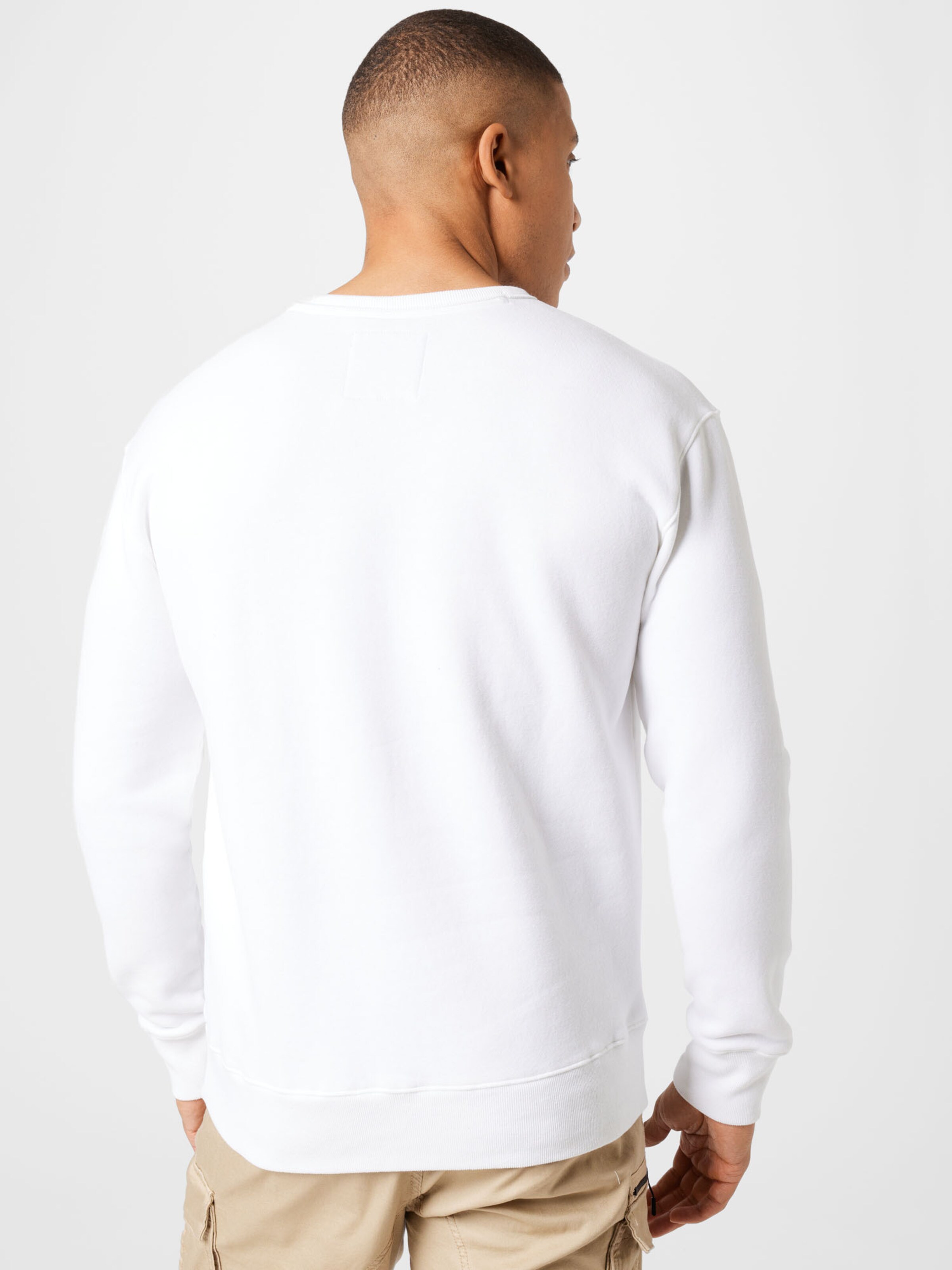 Männer Sweat HOLLISTER Sweatshirt 'VARSITY CREW' in Weiß - QW59587 Männer Sweat HOLLISTER Sweatshirt 'VARSITY CREW' in Weiß - QW59587
