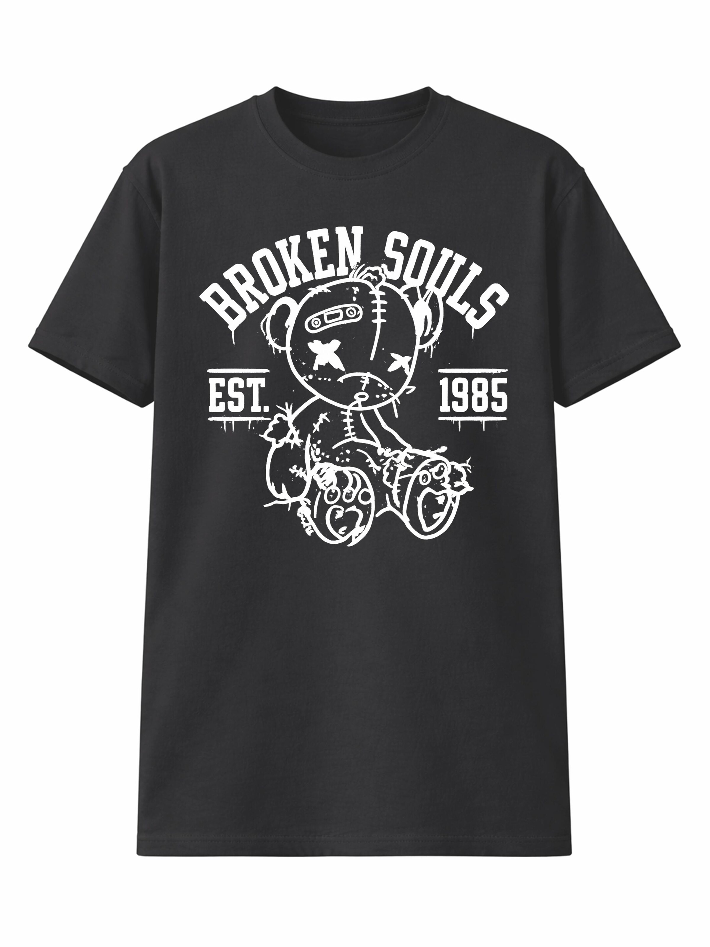 Banco Shirt 'Broken Souls Print Shirt' in Black: front