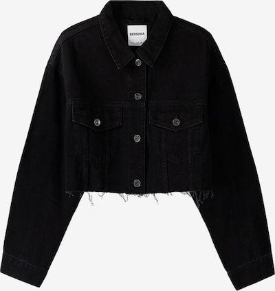 Bershka Veste mi-saison en noir, Vue avec produit