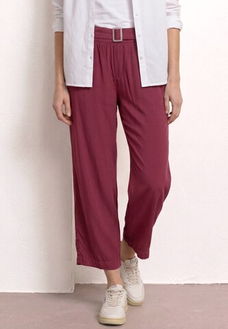 STREET ONE Wide Leg Hose in Rot: Vorderseite