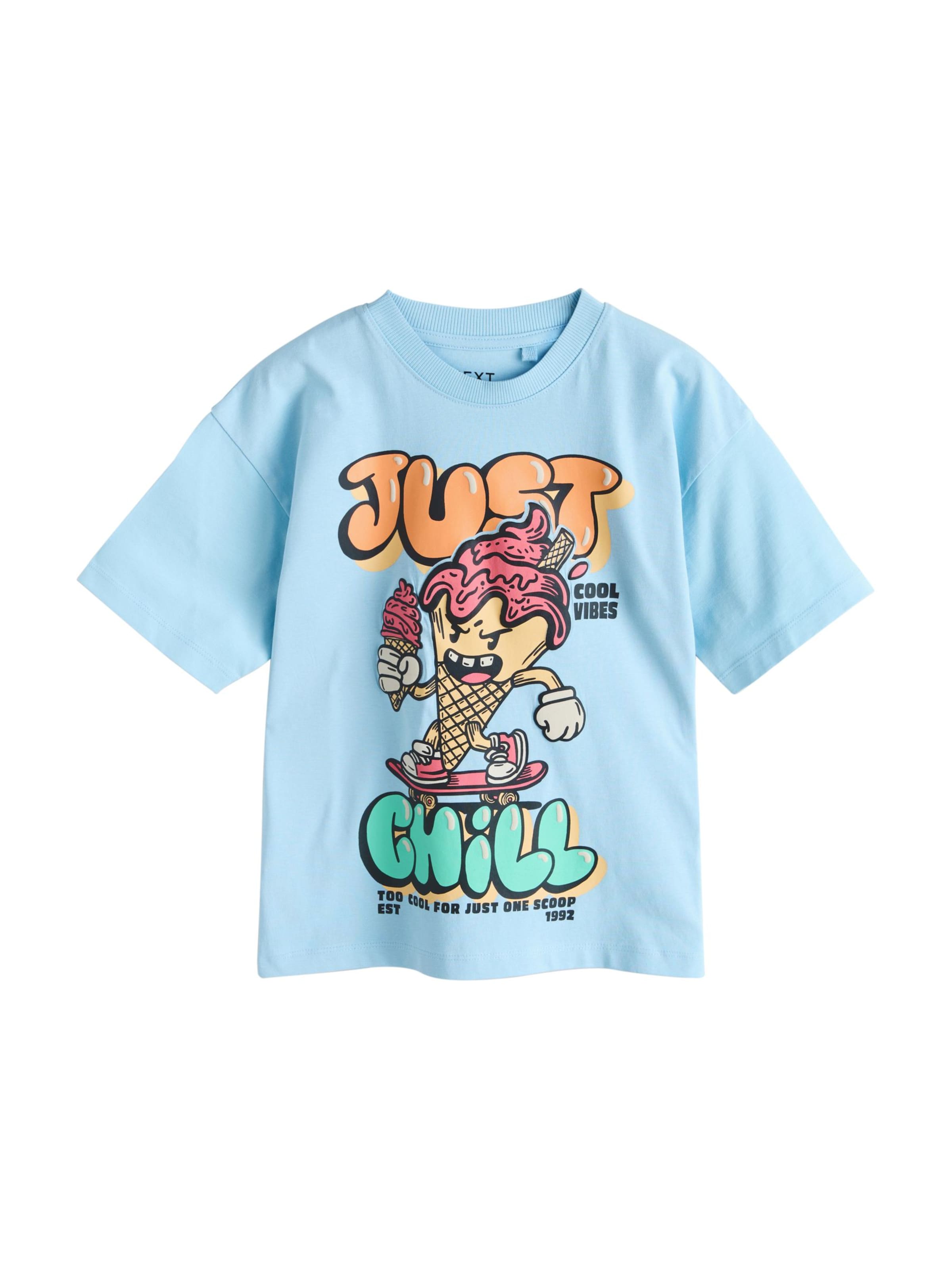 Next - Camiseta en azul: frente