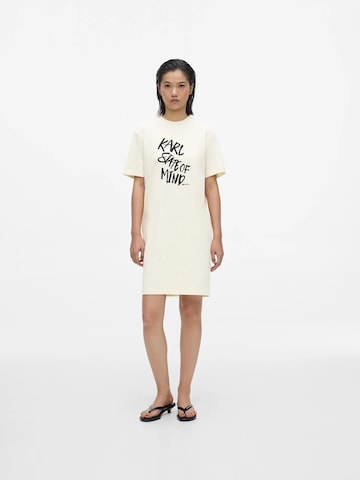 KARL LAGERFELD JEANS Kjole i hvid: forside