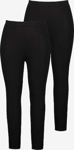 Studio Untold Skinny Leggings in Schwarz: Vorderseite