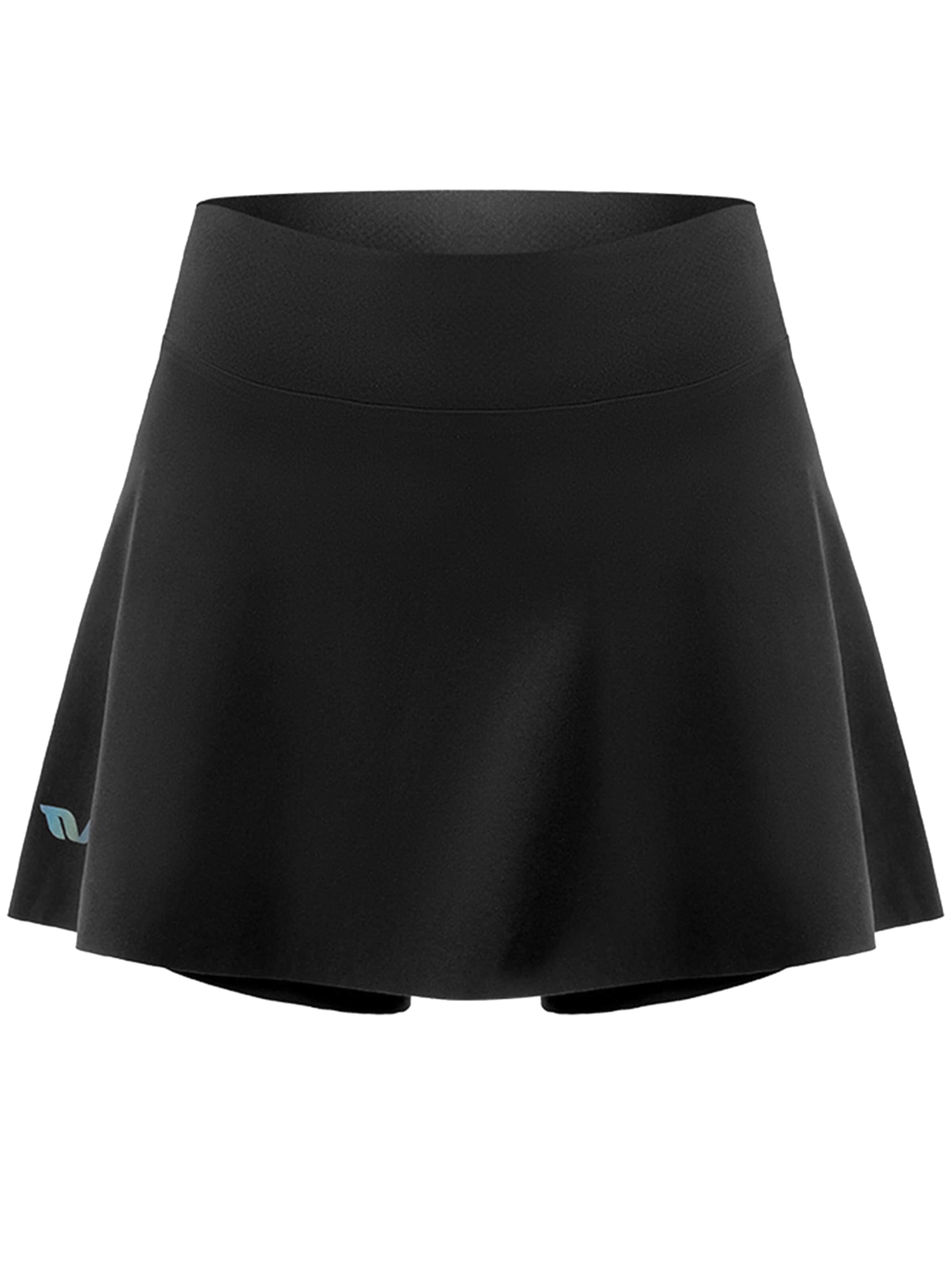 ROCKBROS Athletic Skorts in Black: front