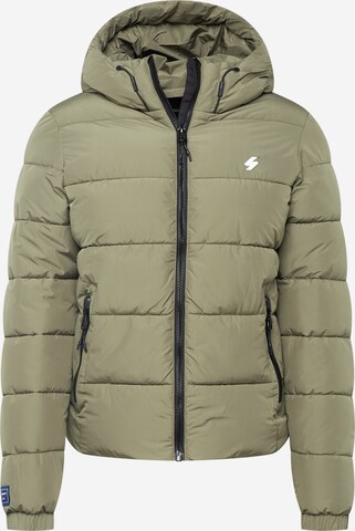 Veste d’hiver Superdry en vert : devant