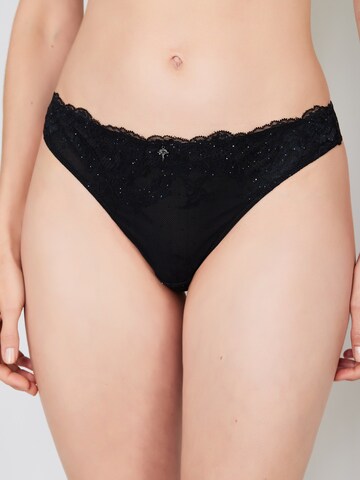 JOOP! - Tanga ' Alluring Thong ' en negro: frente