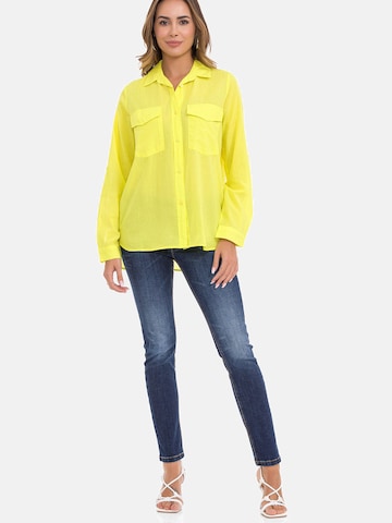 CIPO & BAXX Blouse 'WH123' in Geel