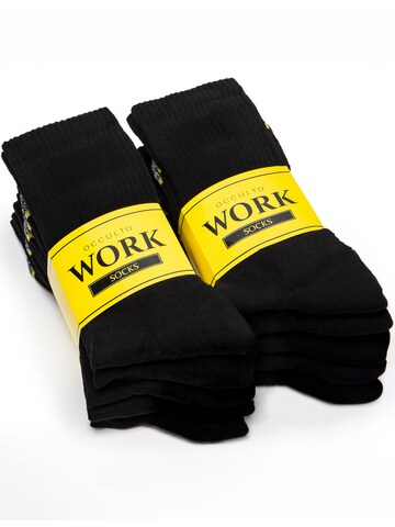 Occulto Socks 'Karl' in Black: front