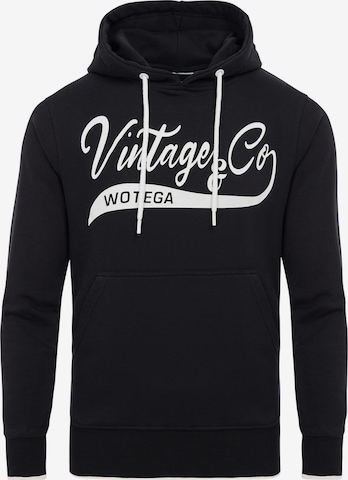 WOTEGA Sweatshirt 'WT Star' in Schwarz: Vorderseite