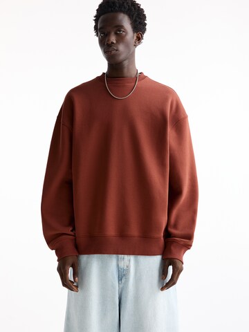 Pull&Bear Sweatshirt i brun: forside
