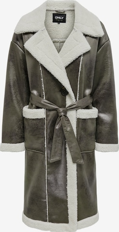 ONLY Winter Coat 'KAREN' in Green: front