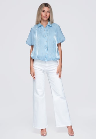 Ombre Blouse in Blauw