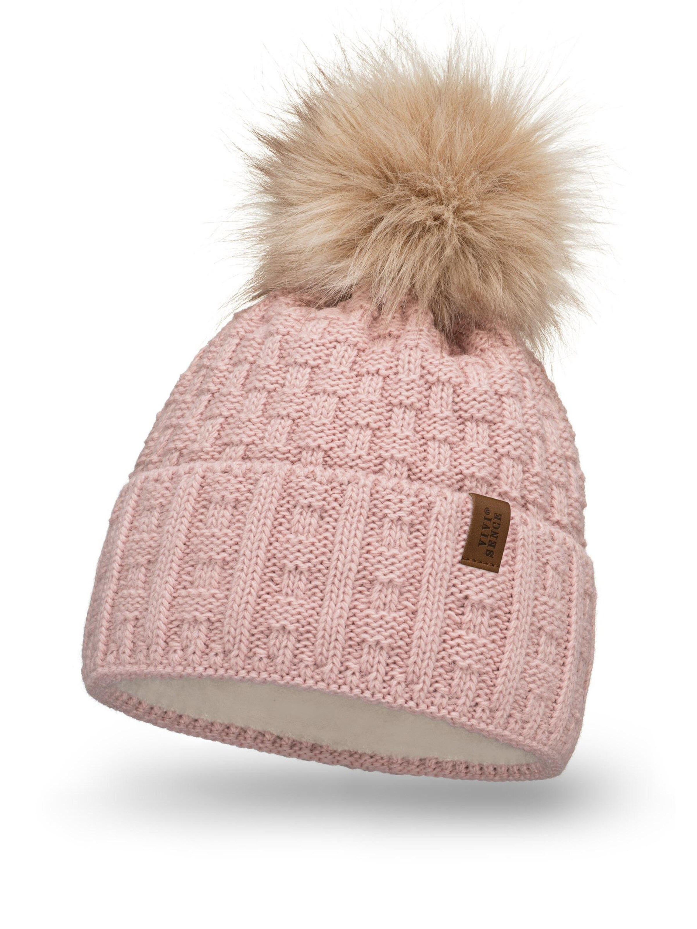 Vivisence Mütze '7015'‌‌ in Pink: Vorderseite