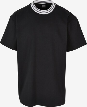 Urban Classics - Camisa 'Kicker' em preto: frente