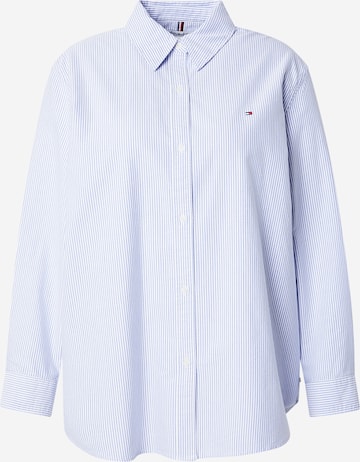 Tommy Hilfiger Curve Bluzka w kolorze niebieski: przód