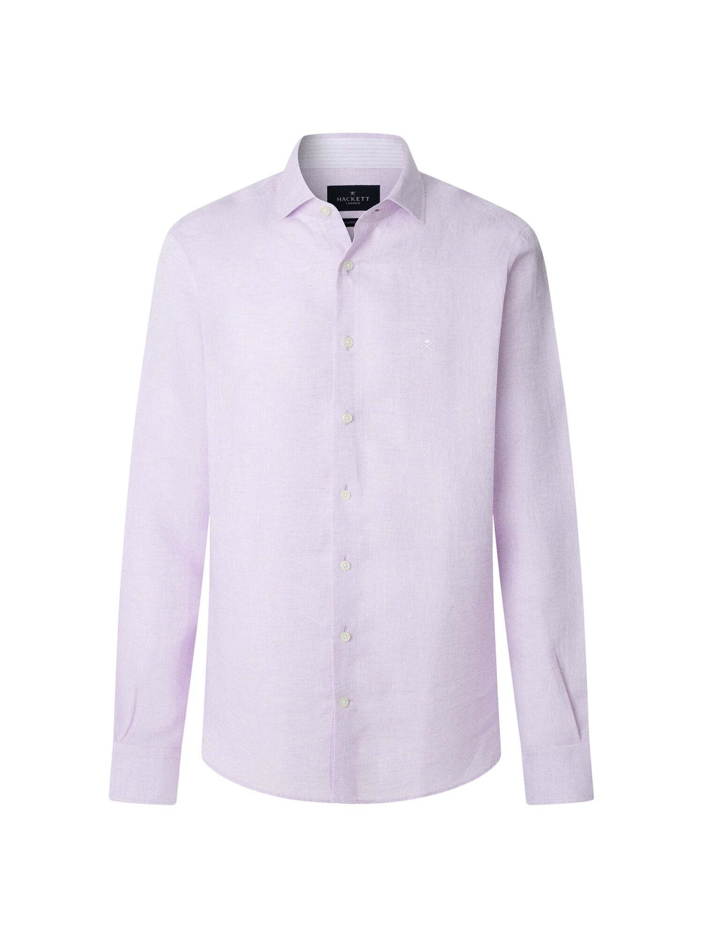 Hackett London Hemd 'Yarn' in Lila: Vorderseite