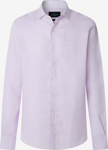 Hackett London Hemd 'Yarn' in Lila: Vorderseite