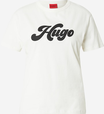 HUGO Shirt 'Damacia_4' in Wit: voorkant