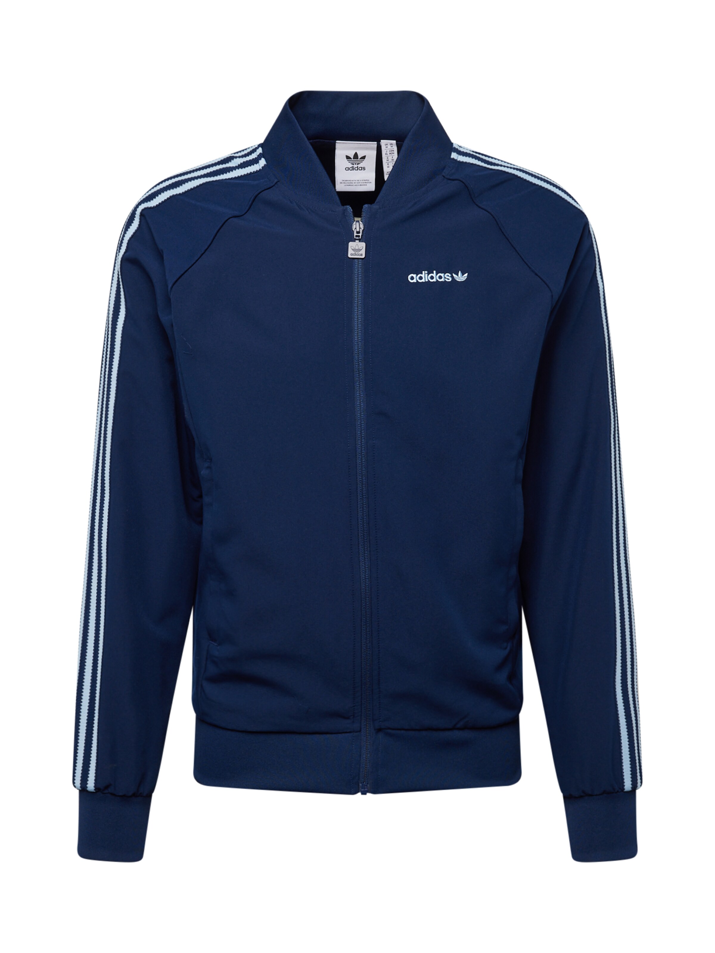 ADIDAS ORIGINALS Sweat jacket in Blue: front