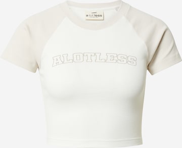 A LOT LESS - Camiseta 'Smilla' en blanco: frente