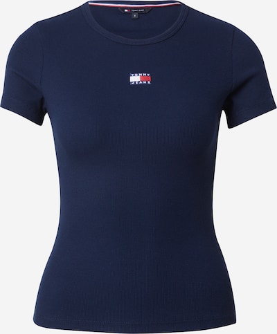 Tricou pe XXS Tommy Jeans pe bleumarin / sângeriu / alb, Vizualizare produs