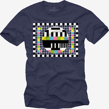 MAKAYA Shirt 'Testbild' in Blue: front