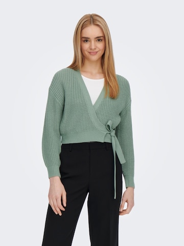 ONLY Knit Cardigan 'Breda' in Green: front