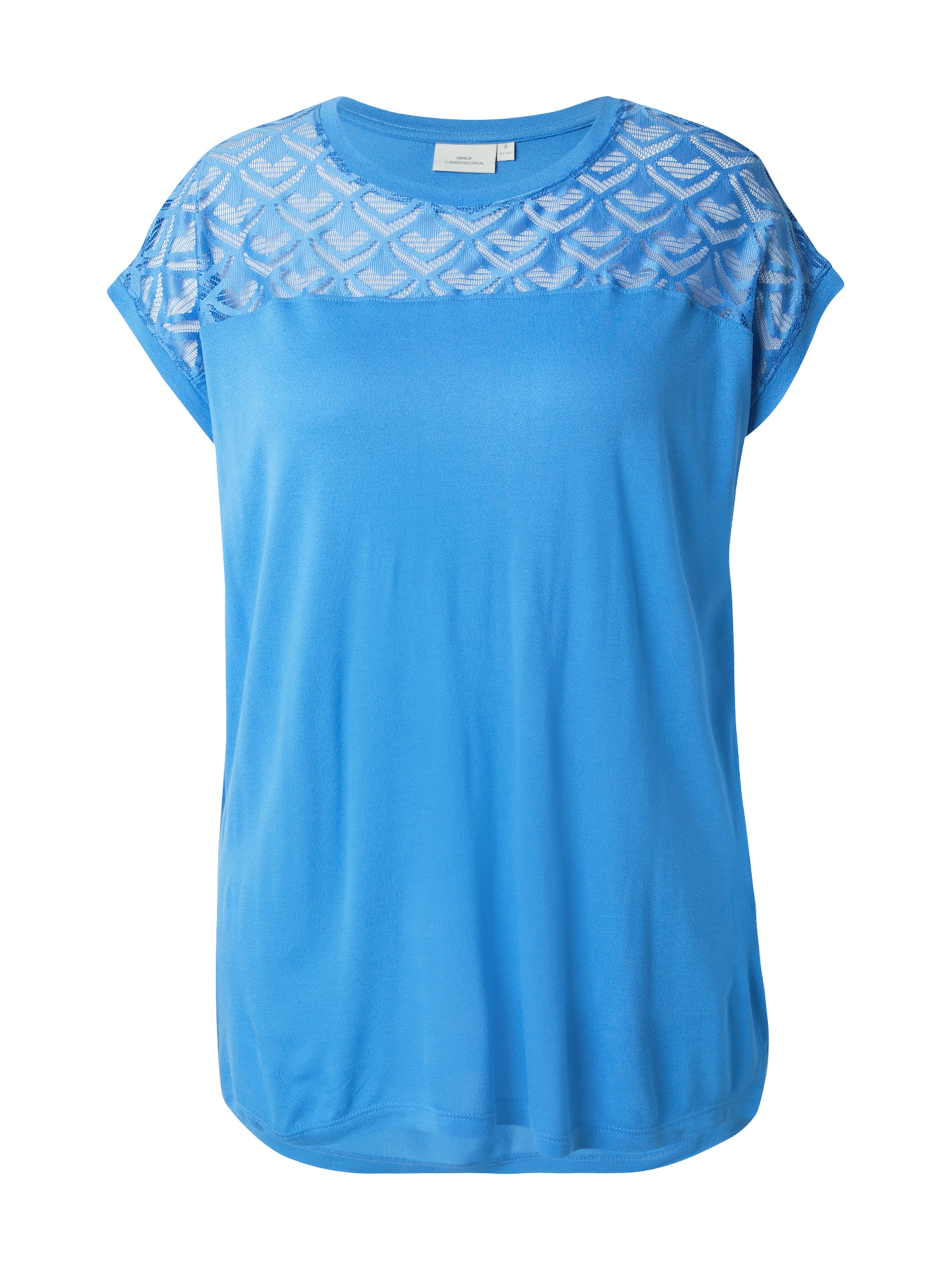 ONLY Carmakoma Μπλουζάκι 'CARFLAKE' σε μπλε: μπροστά