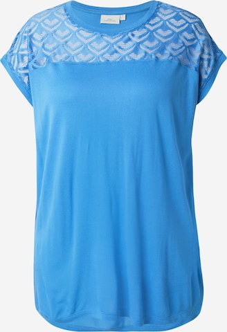ONLY Carmakoma Shirt 'CARFLAKE' in Blauw: voorkant