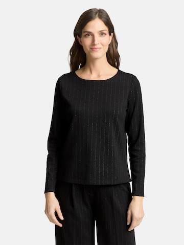 TOM TAILOR Shirt in Zwart: voorkant