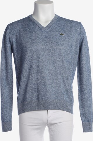 LACOSTE Pullover / Strickjacke M in Blau: Vorderseite