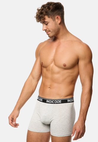 INDICODE JEANS Boxer shorts ' Milano ' in Grey: front