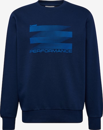 Hummel Athletic Sweatshirt in Blue: front