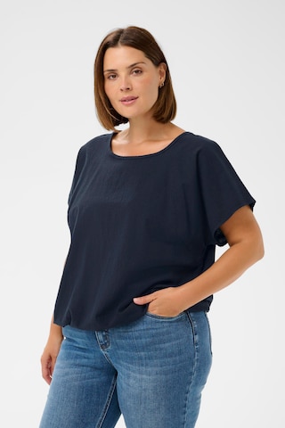 KAFFE CURVE - Blusa 'KCNana' en azul: frente