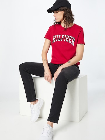 TOMMY HILFIGER T-Shirt 'VARISTY' in Rot