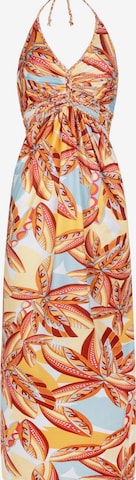 Robe 'Halter dress Palm' Chic by Lirette en jaune : devant