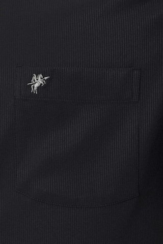 juoda DENIM CULTURE Standartinis modelis Marškiniai ' STANLEY '