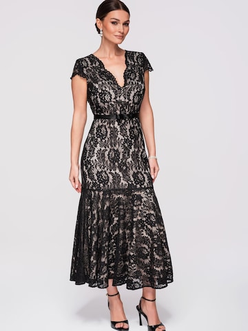 Ombre - Vestido de noche en negro: frente