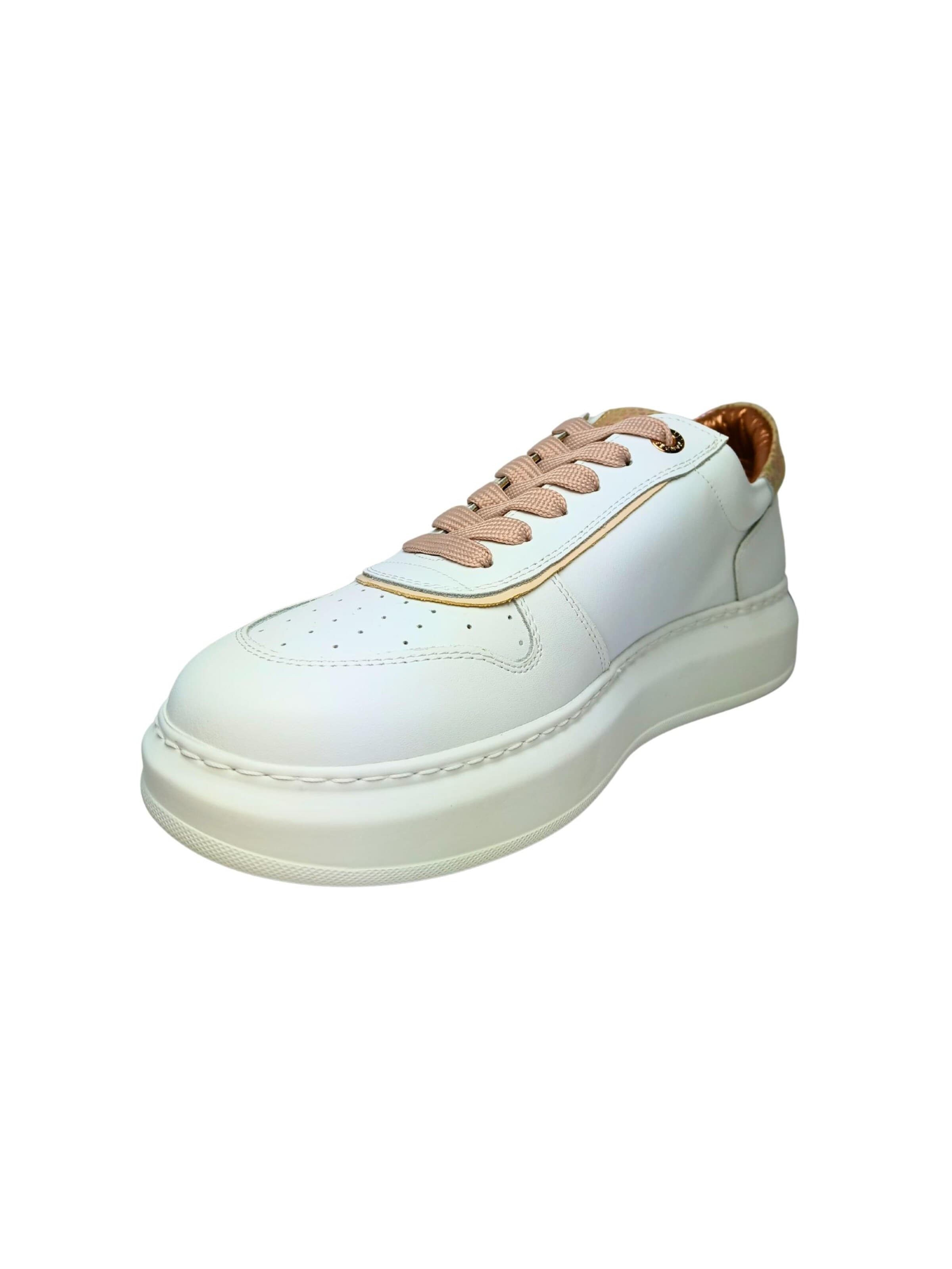Sneaker bassa di Alexander Smith in bianco: frontale