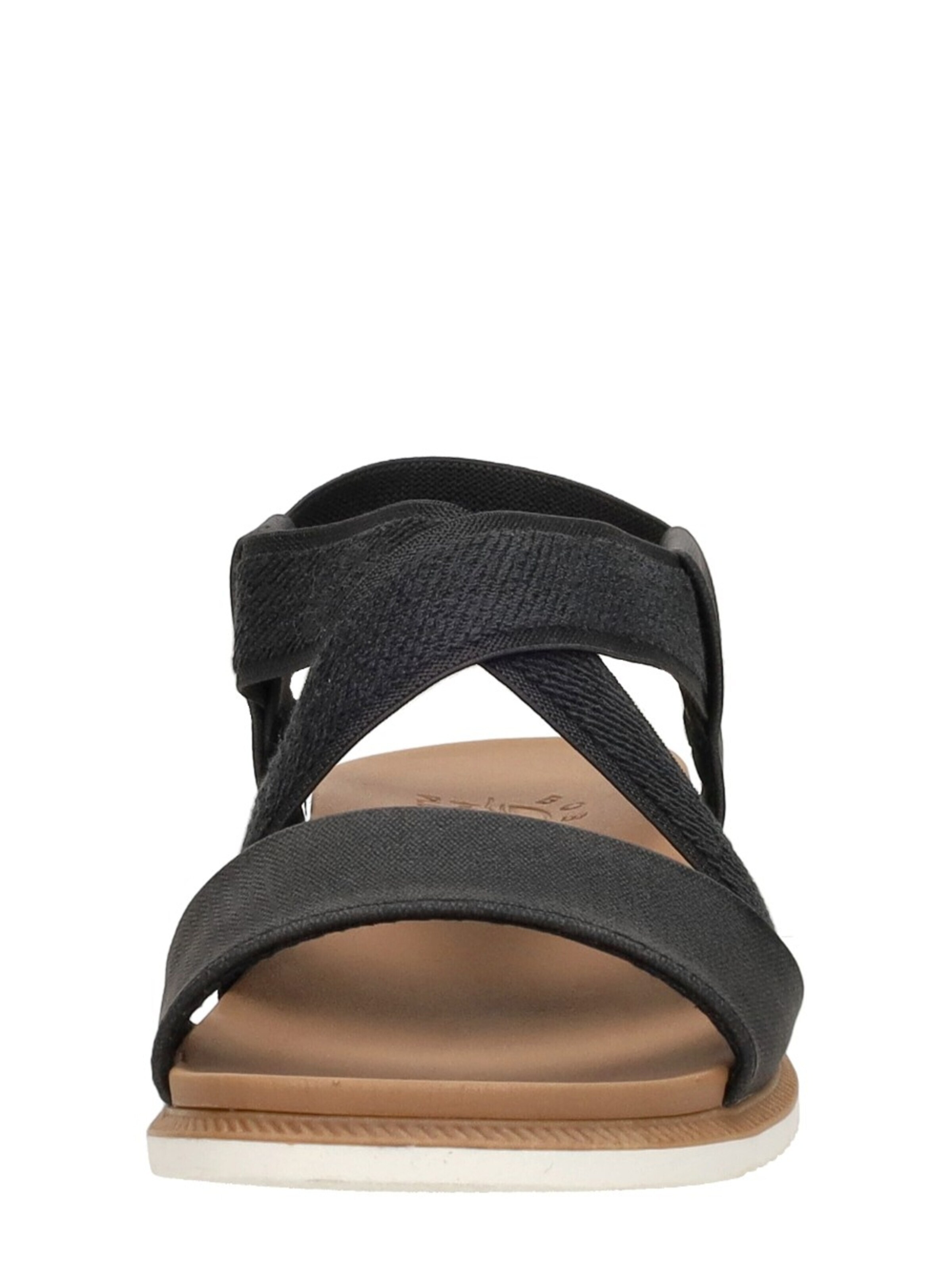 SKECHERS Sandaal 'Bobs Desert Kiss Low' in Zwart