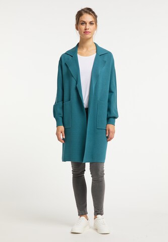 Manteau en tricot Usha en bleu