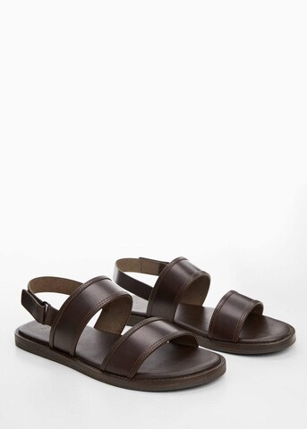 MANGO MAN Sandals 'Romana' in Brown