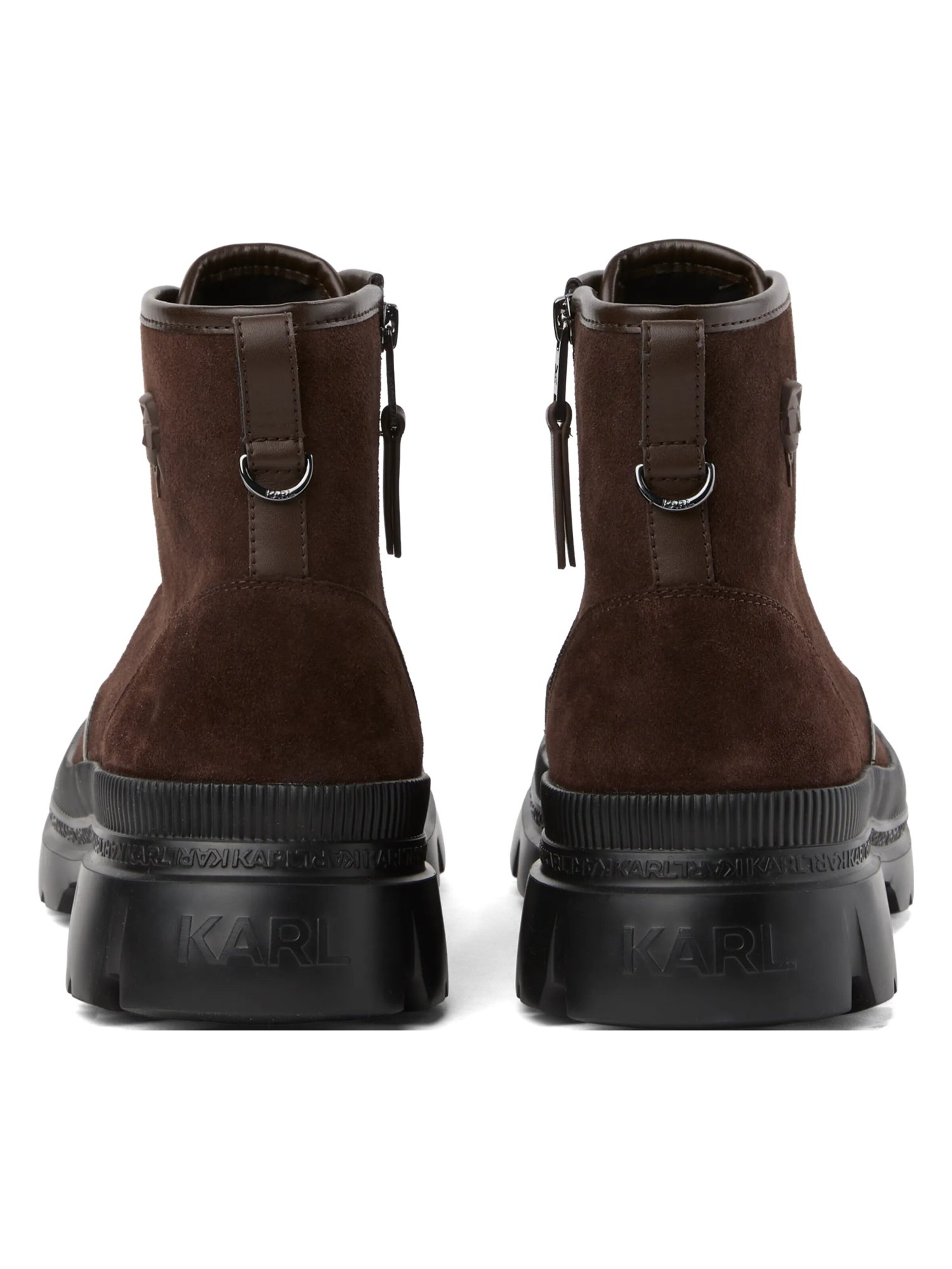 Karl Lagerfeld Buty sznurowane 'Ikon' w kolorze brązowy