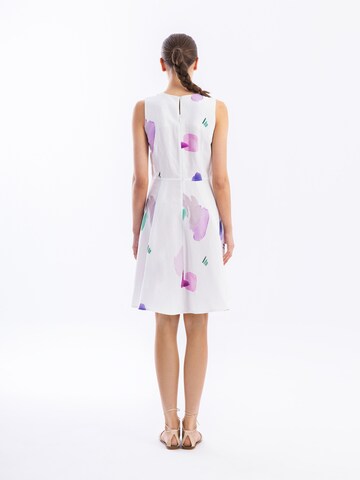 Haris Cotton Dress in White