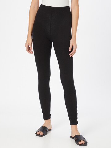 Skinny Leggings 'WOOLA' de la Y.A.S pe negru: față