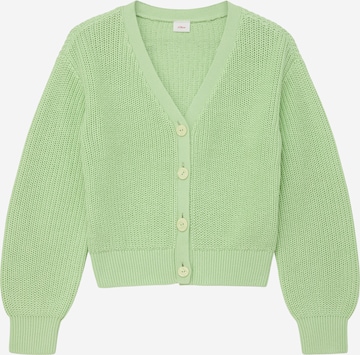 Cardigan s.Oliver en vert : devant