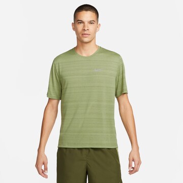 NIKE Performance Shirt 'Miler' in Green: front