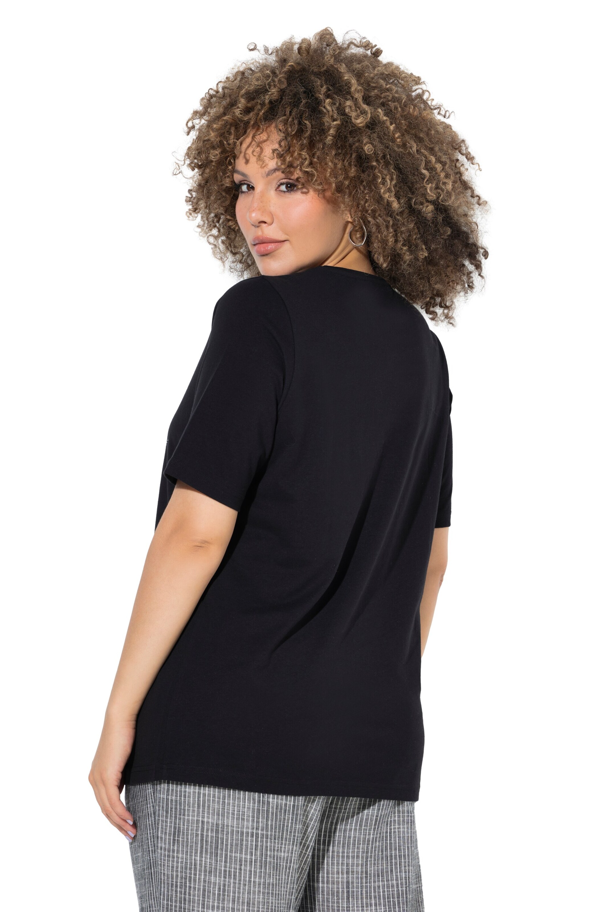 Ulla Popken T-Shirt in Schwarz